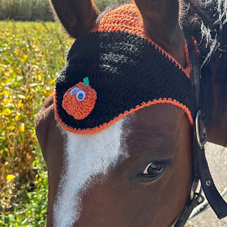simple halloween horse bonnet crochet pattern free