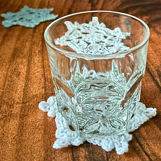 quick snowflake crochet coasters for gifts free