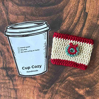 Easy Christmas Cup Cozy Crochet Pattern