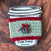 Easy Christmas Cup Cozy Crochet Pattern