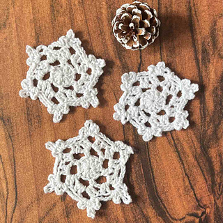 easy winter coaster crochet pattern