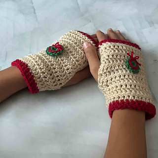 christmas hand warmers crochet pattern