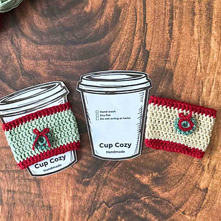 Easy Christmas Cup Cozy Crochet Pattern