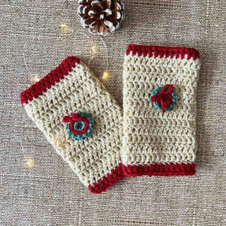 quick christmas crochet hand warmer pattern