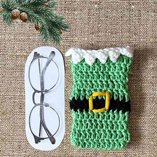 Festive Elf Eyeglasses Case Crochet Pattern for Beginners