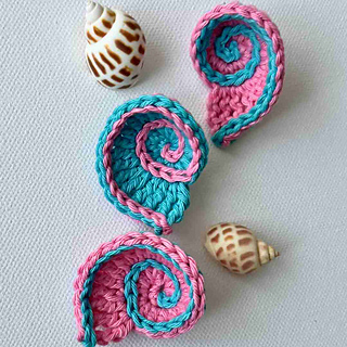 Fibonacci seashell crochet pattern