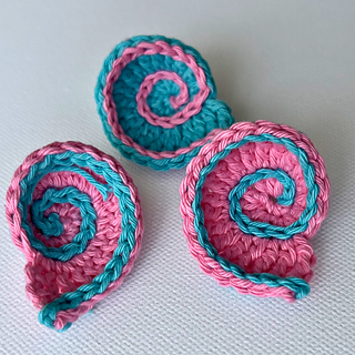 Fibonacci seashell crochet pattern