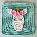 Unicorn Granny Square pattern