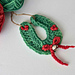 Christmas Horseshoe Wreath Ornament pattern 