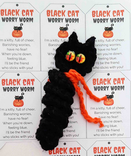 small black cat crochet pattern halloween