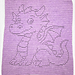 Angela Silvester. Yarn: 
DK 240g. Hook: 4mm
30in x 39in (77cm x 100cm)