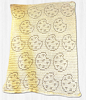 Margaret Diluzio. 3 skeins. Hook: 5/F. 28in x 36in