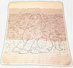 Joan McKeown: Yarn: RH Aran Fleck, Hook: 5mm/H, 36in x 48in