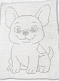 Fran Lloyd: Bernat Baby Sport, One skein, Hook: Size F 3.75mm. 36in x 40in
