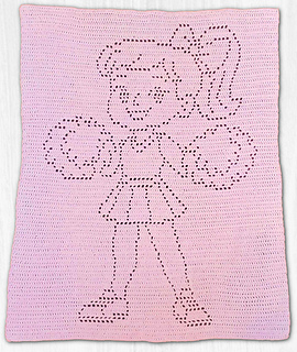 Bonnie Heurer: 
Bernat Baby Sport, Hook: Size G, Dimensions: 
30 1/2in x 37in
