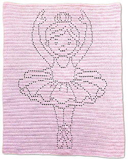 Bonnie Heurer: Bernat Baby Sport. Hook: Size G. Dimensions: 30 1/2in x 39in.