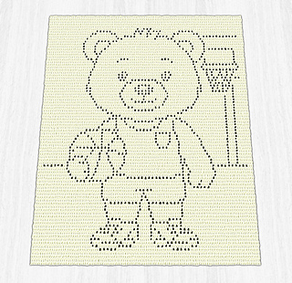 This is a computer-generated preview from my crochet charting software