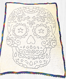 Fran Lloyd: Pound of Love. 1 1/2 skeins. Hook: Size H. Dimensions: 36in x 48in (before edging).