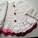 Baby Cardigan with Wavy Buttom pattern 