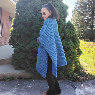 Vanilla Ruana, side view