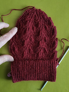 Three of twelve pattern repeats ready.