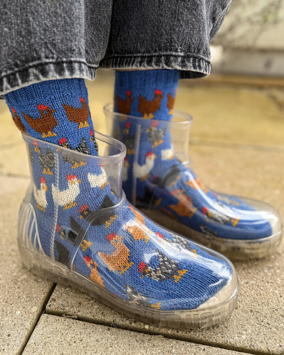 Herding Hens Sokke Sett - Stone Knits