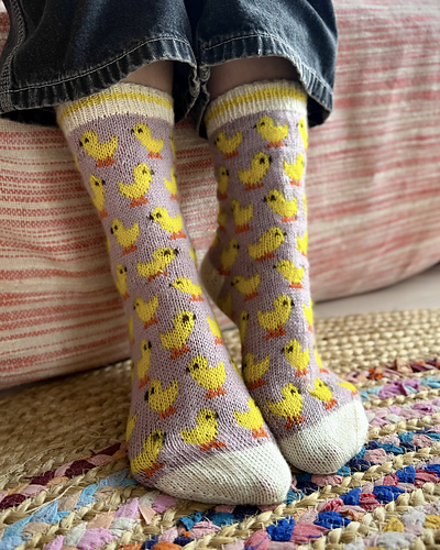 Herding Hens Sokke Sett - Stone Knits