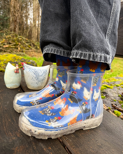 Herding Hens Sokke Sett - Stone Knits