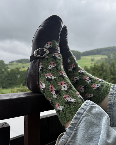 Herding Cows Sokker - Stone Knits