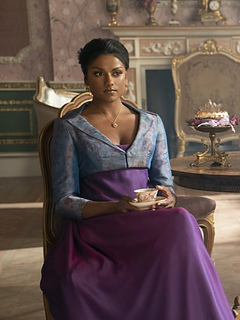 Inspiration - Kate's costume colors in a lovely blue and purple brocade