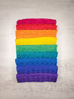 Upside Down Rainbow Scarf