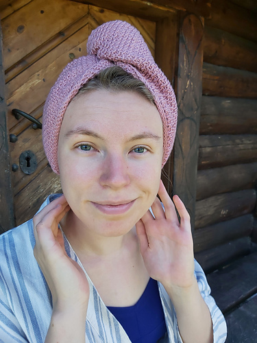 Strikket Badeturban // Knitted Bath Turban - Marianne Lauritsen