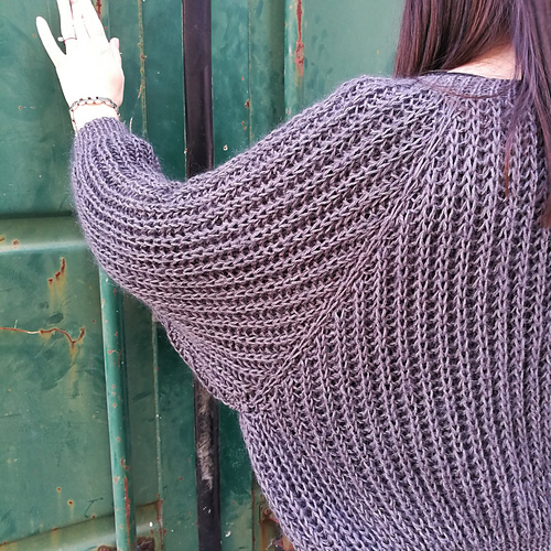 Patent Cardigan / Brioche Cardigan - KNITlig