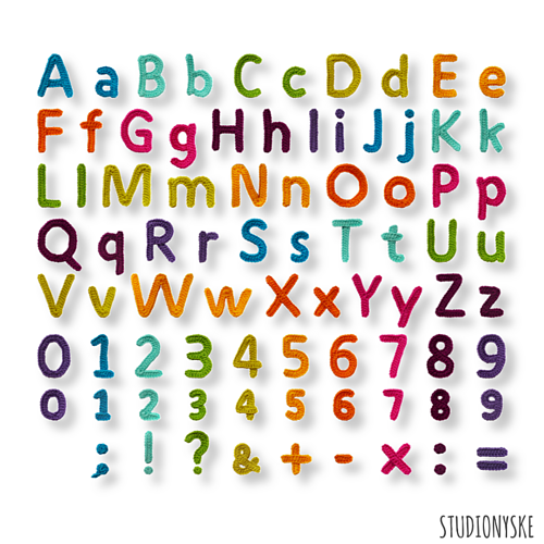 Ravelry Alphabet applique letters and numbers patterns