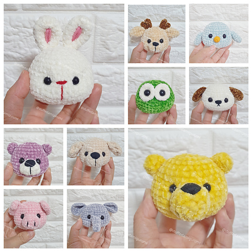Ravelry: Mini animal keychains chap 1 pattern by Khanh Phung