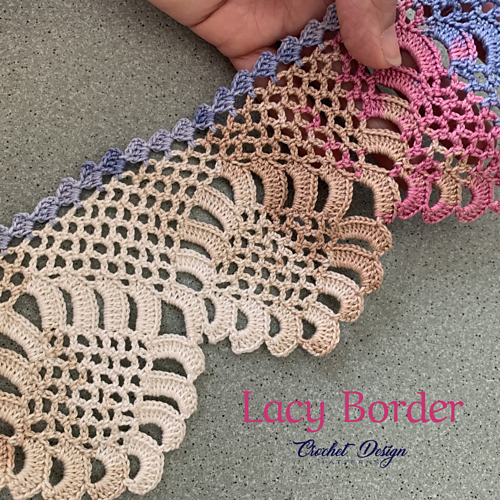 Ravelry Crochet Lacy Border pattern by Sue Smith