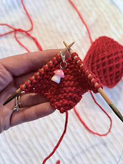 Begin shaping heart bumps