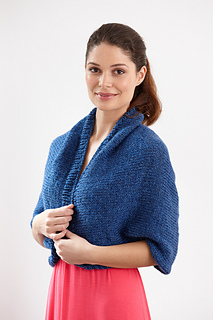 FREE PATTERN Lion Brand Fishermen's Wool Speckled Shrug 90690AD