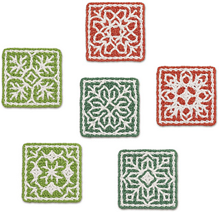 interlocking filet crochet in the round