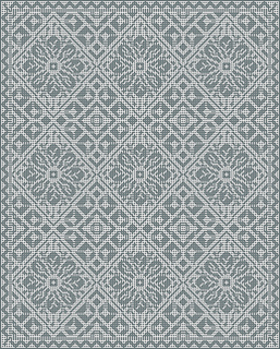 Interlocking filet crochet, WS