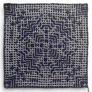 Interlocking Filet Crochet - Motif 2, WS