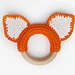 fox ears  teether pattern 