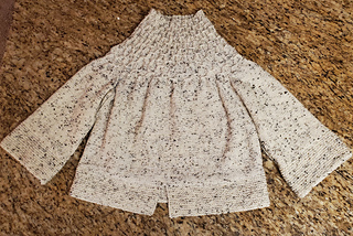Before wet blocking 