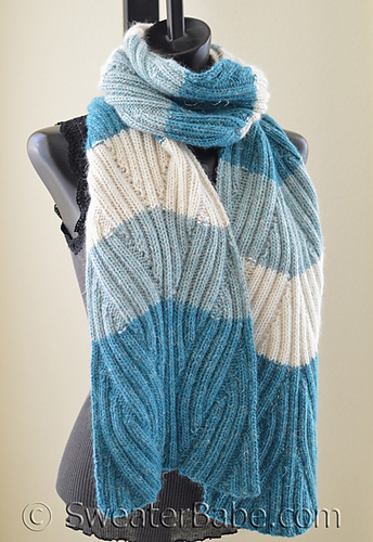 Ravelry: #273 Laguna Ribbed Scarf pattern by SweaterBabe