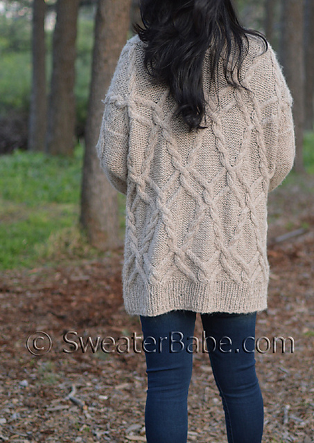 big cable knit sweater