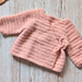 Cardigan with ties pattern