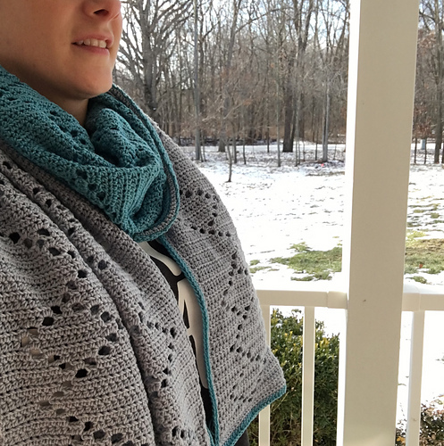 Diamond Love Crochet Scarf/Wrap photo 4
