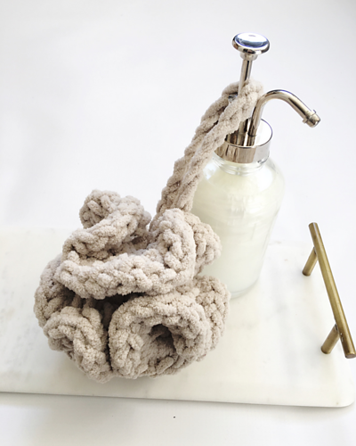 Chunky Bath Pouf photo 1