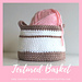 Textured Basket with Handles photo 3