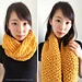 Gold Luxe Cowl pattern 